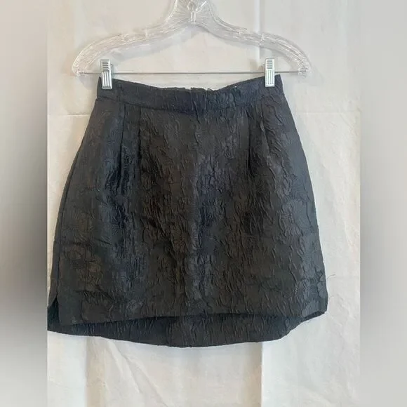 NWT & Other Stories Jacquard Pelmet Mini Skirt in Black - Picture 5 of 6